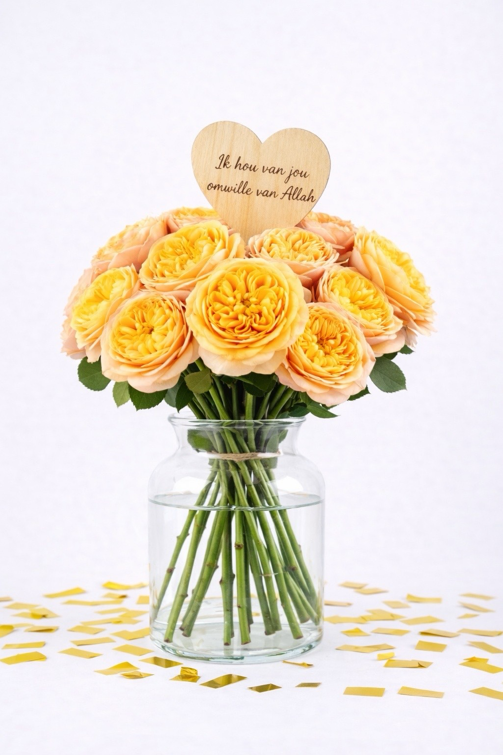 Ik hou van jou omwille van Allah | Garden Roses