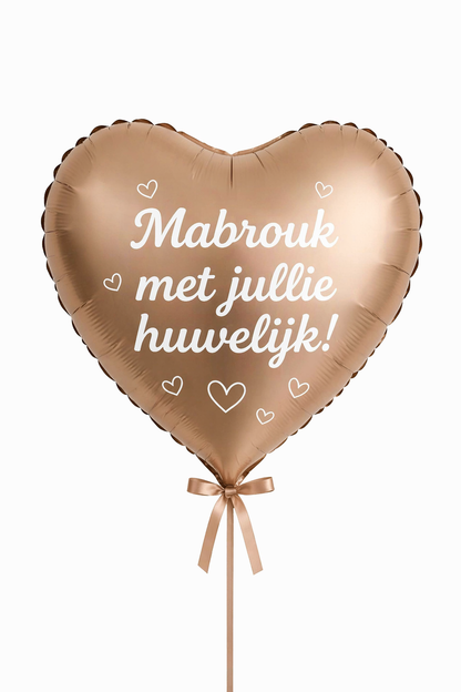 Mabrouk met jullie huwelijk