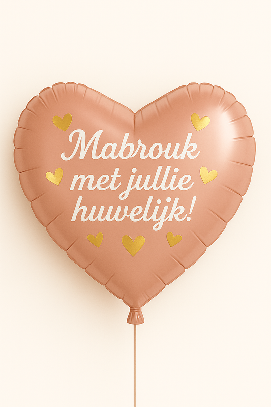 Mabrouk met jullie huwelijk