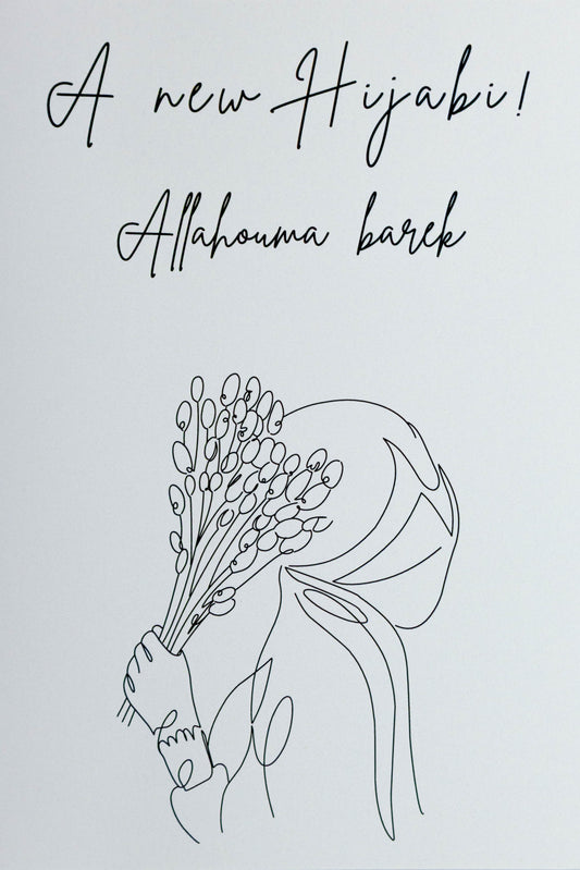 A new Hijabi Allahouma barik kaart