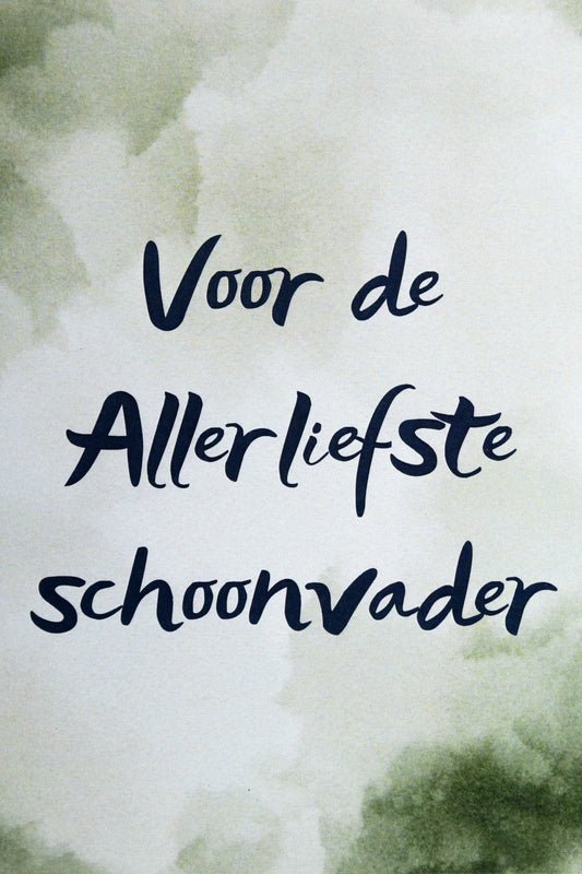 Voor de allerliefste schoonvader kaart