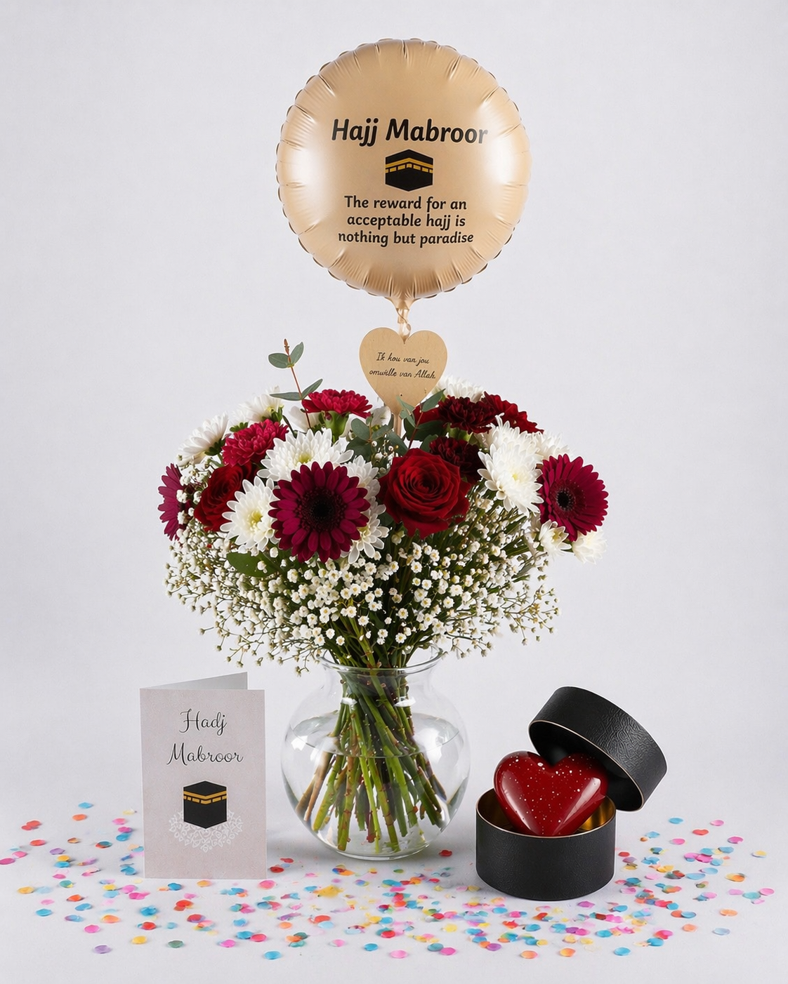 Hajj Mabroor set | Red Bloom